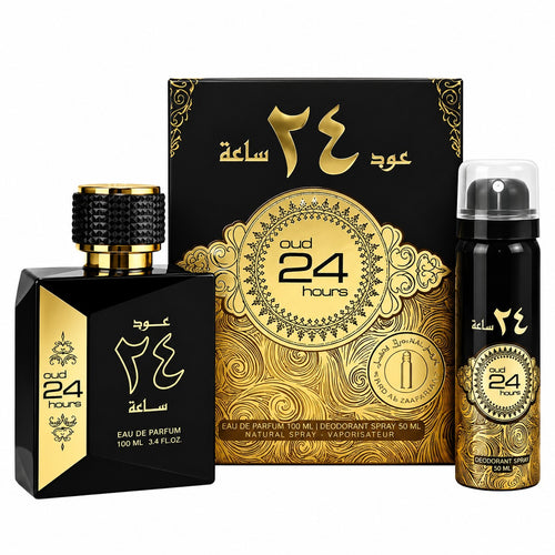 Ard Al Zaafaran Oud 24 Hours, set: EDP 100 ml + deo 50 ml